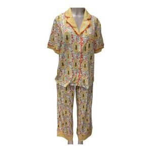Blakely Farm Girl Luxe PJ Set Queen Bee Yellow Women's Size XS (0/4) New In Bag